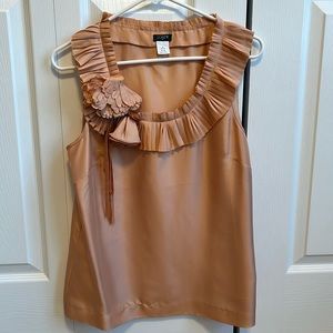 J Crew silk shirt with beautiful floral detail, EUC